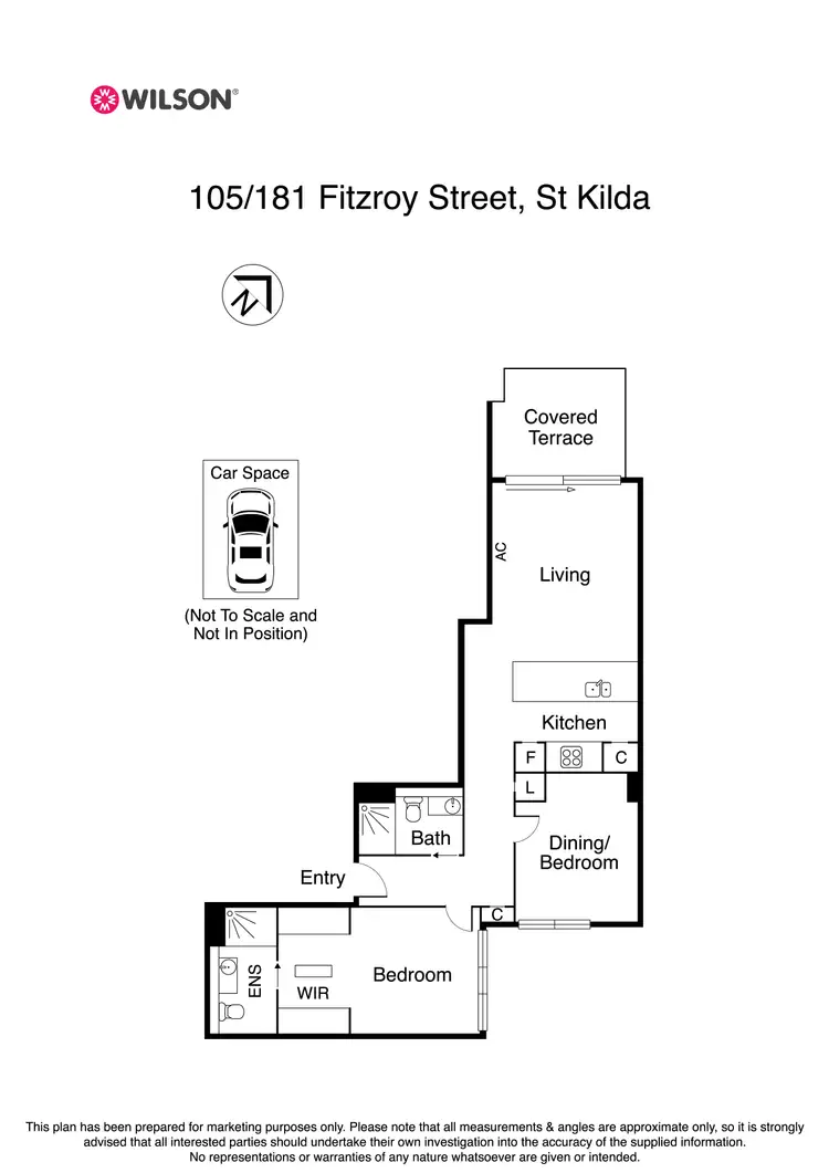 Floorplan of Homely apartment listing, 105/181 Fitzroy Street, St Kilda VIC 3182