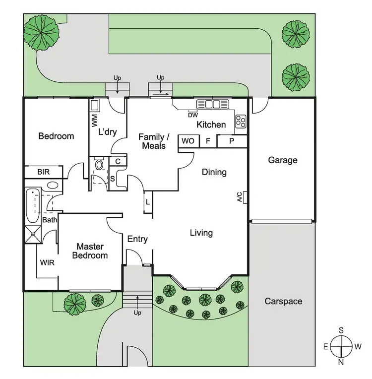 Floorplan of Homely unit listing, 2/1 Crosbie Road, Murrumbeena VIC 3163