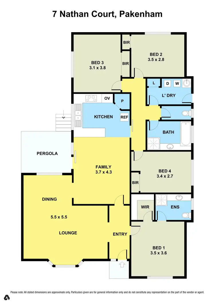 Floorplan of Homely house listing, 7 Nathan Court, Pakenham VIC 3810