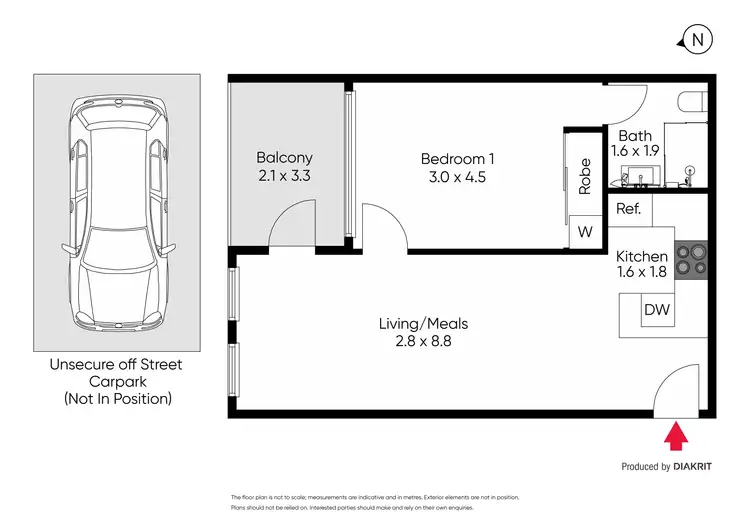 Floorplan of Homely apartment listing, 205/445 Royal Parade, Parkville VIC 3052