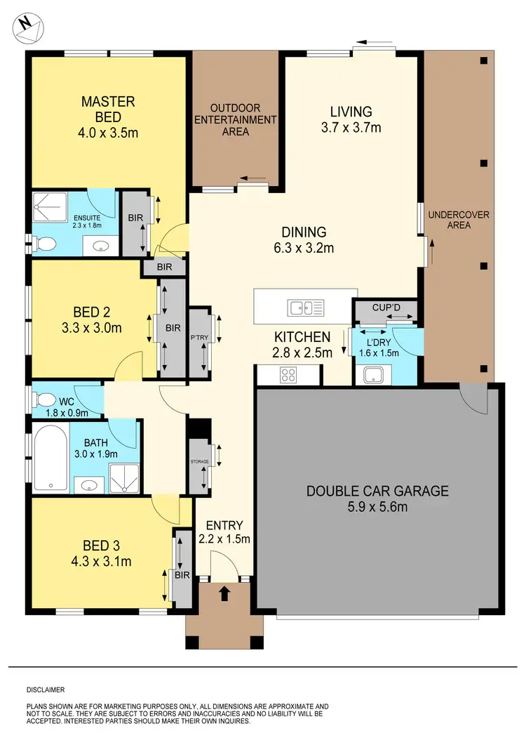 Floorplan of Homely house listing, 35 Chifley Drive, Delacombe VIC 3356