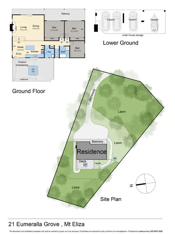 Floorplan of Homely house listing, 21 Eumeralla Grove, Mount Eliza VIC 3930