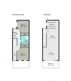 Floorplan of Homely townhouse listing, 11 Wittig Way, Golden Point VIC 3350