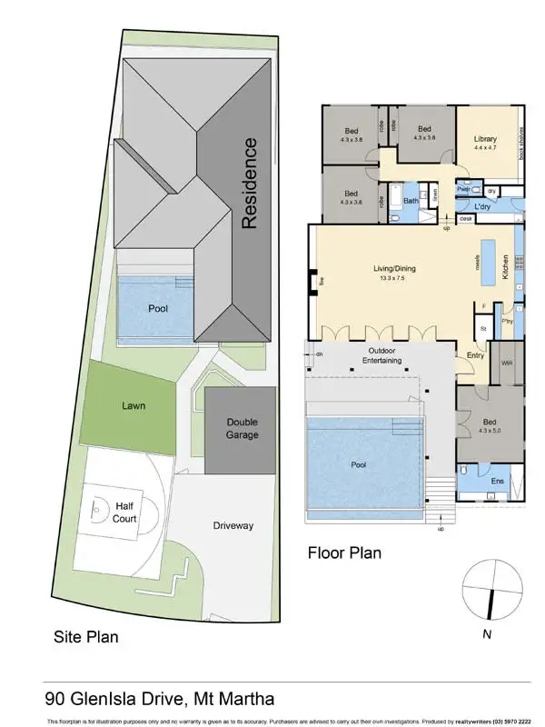 Floorplan of Homely house listing, 90 Glenisla Drive, Mount Martha VIC 3934