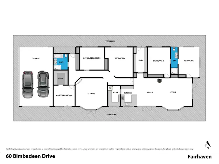 Floorplan of Homely house listing, 60 Bimbadeen Drive, Fairhaven VIC 3231