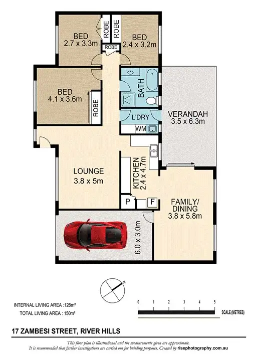 Floorplan of Homely house listing, 17 Zambesi Street, Riverhills QLD 4074