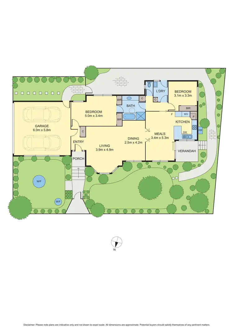 Floorplan of Homely unit listing, 1/1342 Main Road, Eltham VIC 3095