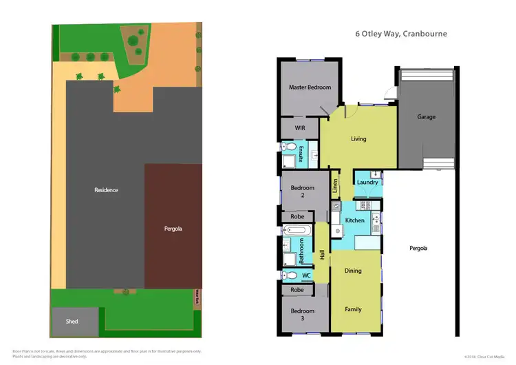 Floorplan of Homely house listing, 6 Otley Way, Cranbourne East VIC 3977