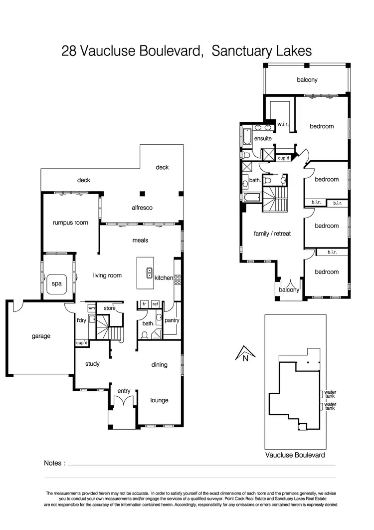 Floorplan of Homely house listing, 28 Vaucluse Boulevard, Sanctuary Lakes VIC 3030