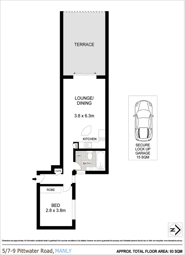 Floorplan of Homely apartment listing, 5/7-9 Pittwater Road, Manly NSW 2095