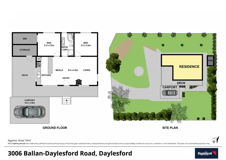 Floorplan of Homely house listing, 3006 Ballan- Daylesford Road, Daylesford VIC 3460