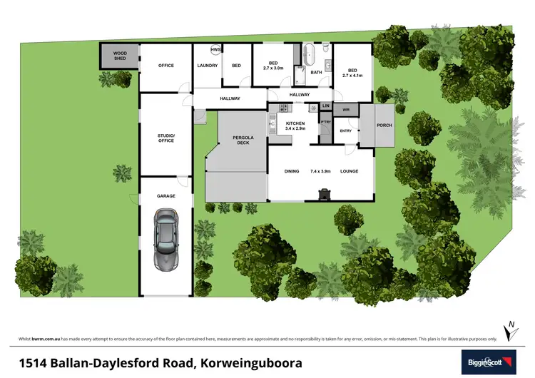 Floorplan of Homely house listing, 1514 Ballan-Daylesford Road, Korweinguboora VIC 3461