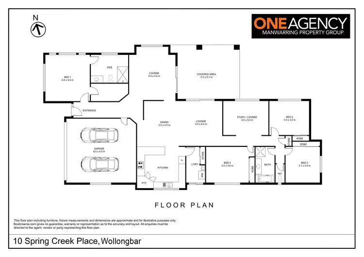 Floorplan of Homely house listing, 10 Spring Creek Place, Wollongbar NSW 2477