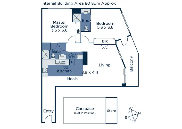 Floorplan of Homely apartment listing, 209/12 Wood Street, Nunawading VIC 3131