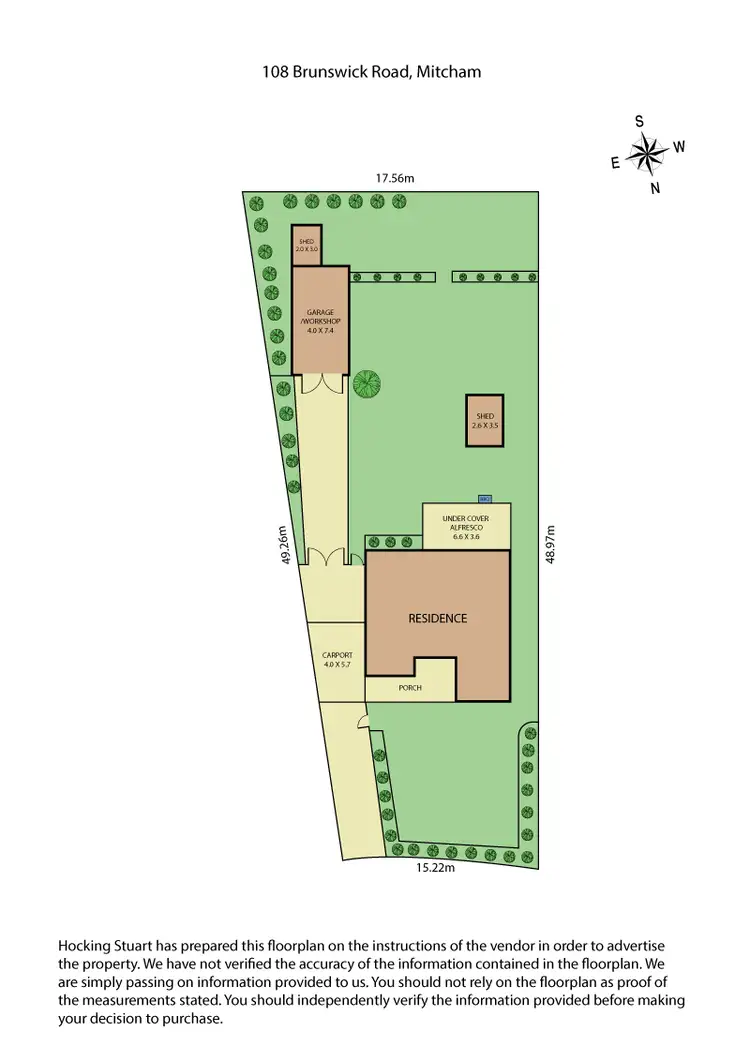 Floorplan of Homely house listing, 108 Brunswick Road, Mitcham VIC 3132