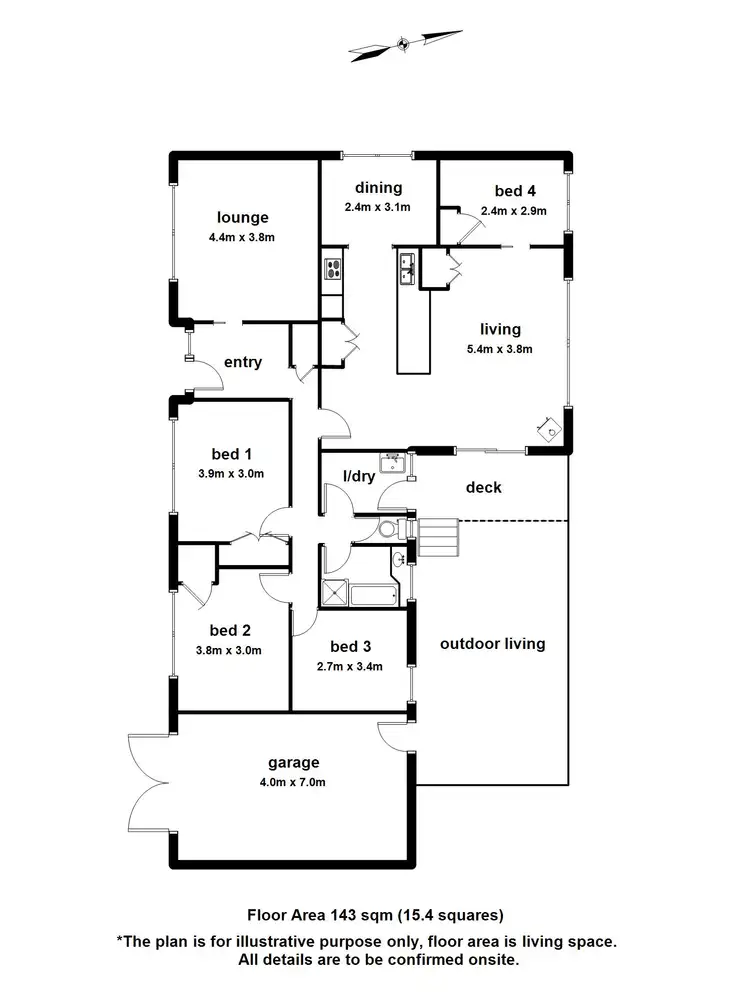 Floorplan of Homely house listing, 4 Hawthorn Lane, Belgrave Heights VIC 3160