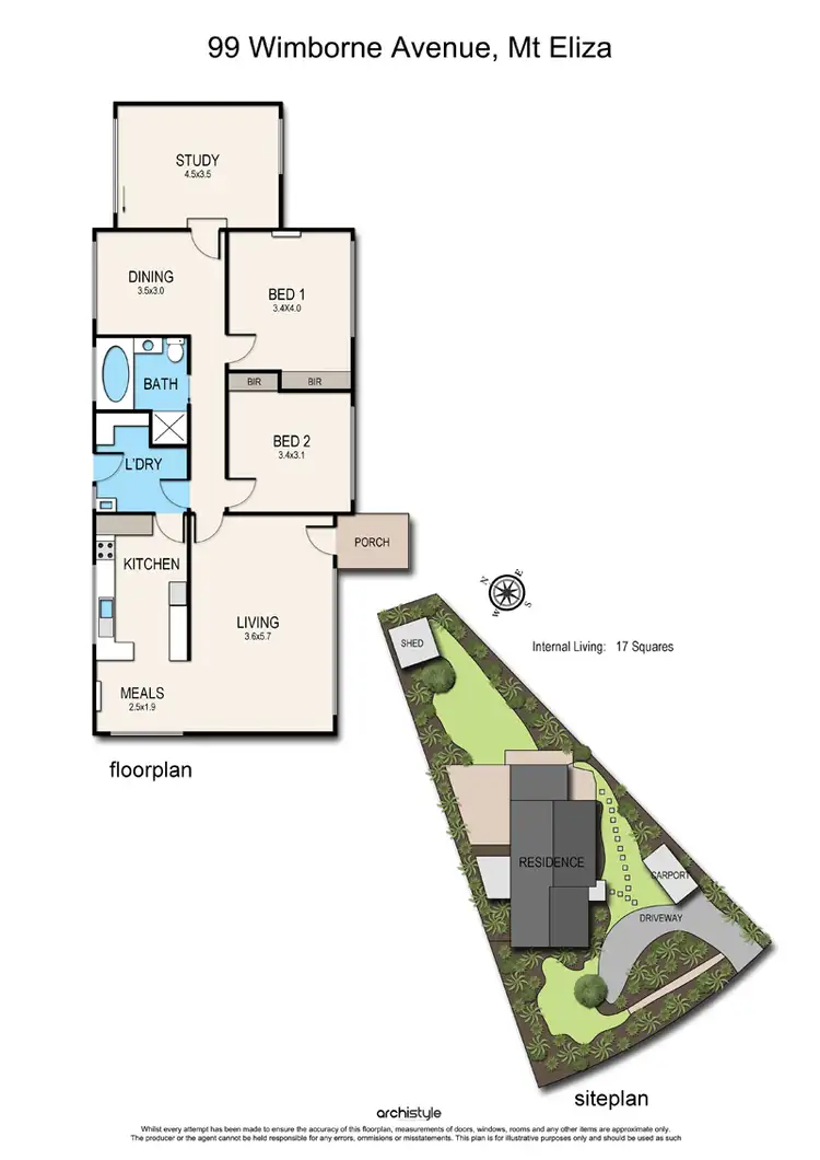 Floorplan of Homely house listing, 99 Wimborne Avenue, Mount Eliza VIC 3930