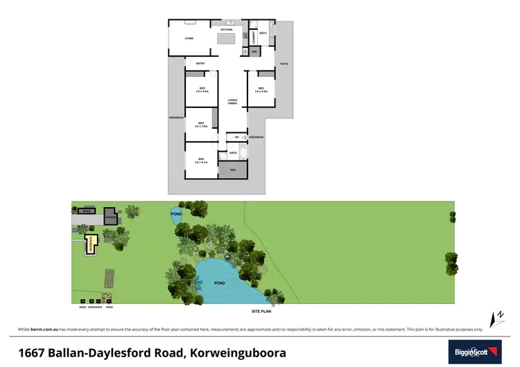 Floorplan of Homely house listing, 1667 Ballan-Daylesford Road, Korweinguboora VIC 3461