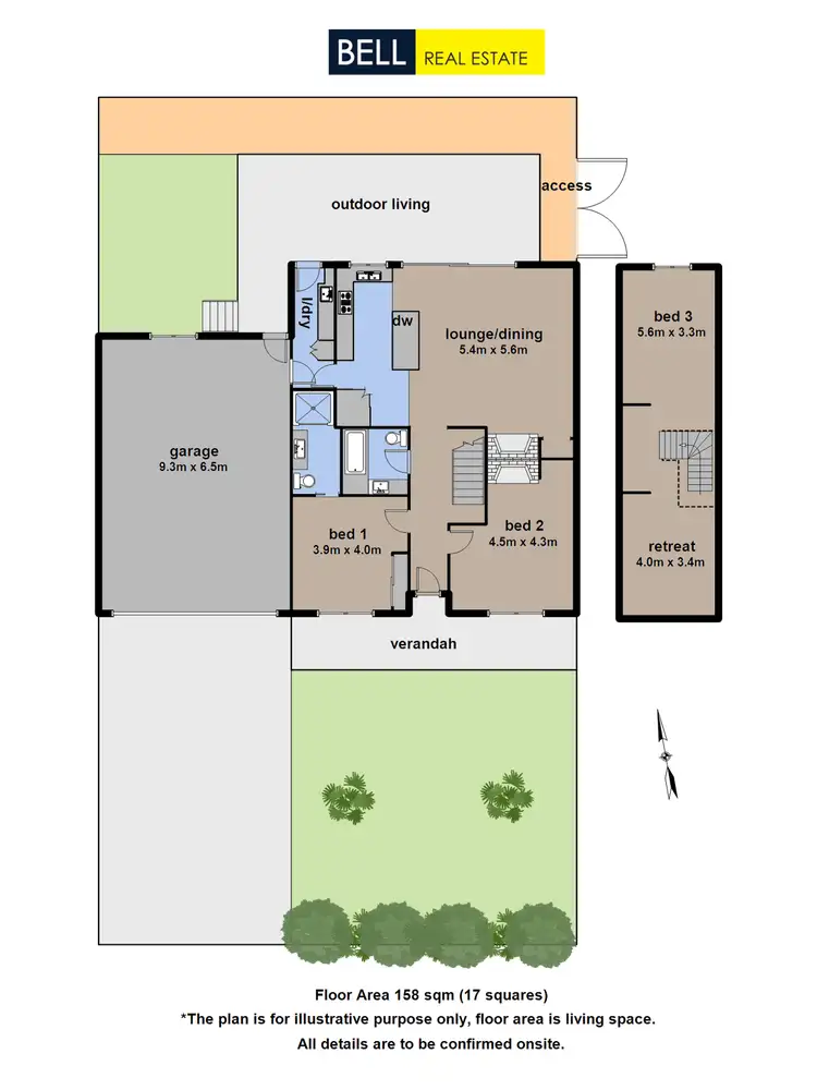 Floorplan of Homely unit listing, 1/39 Birmingham Road, Mount Evelyn VIC 3796