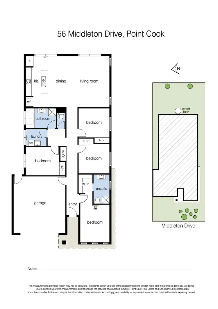Floorplan of Homely house listing, 56 Middleton Drive, Point Cook VIC 3030