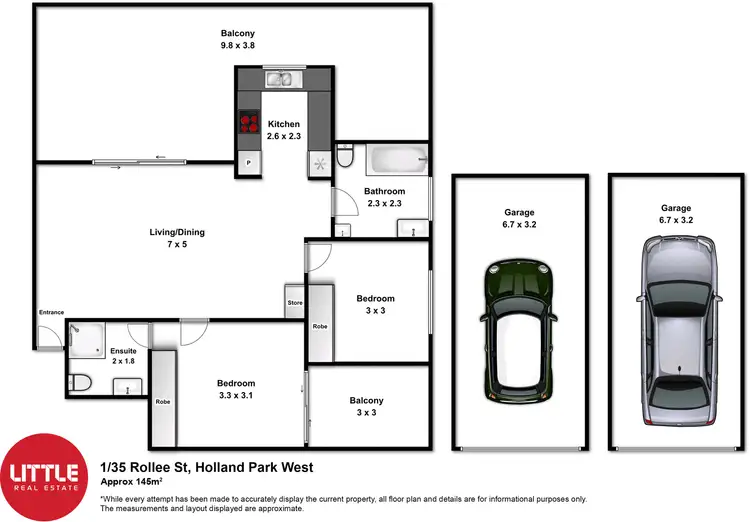Floorplan of Homely apartment listing, 1/35 Rolle Street, Holland Park West QLD 4121