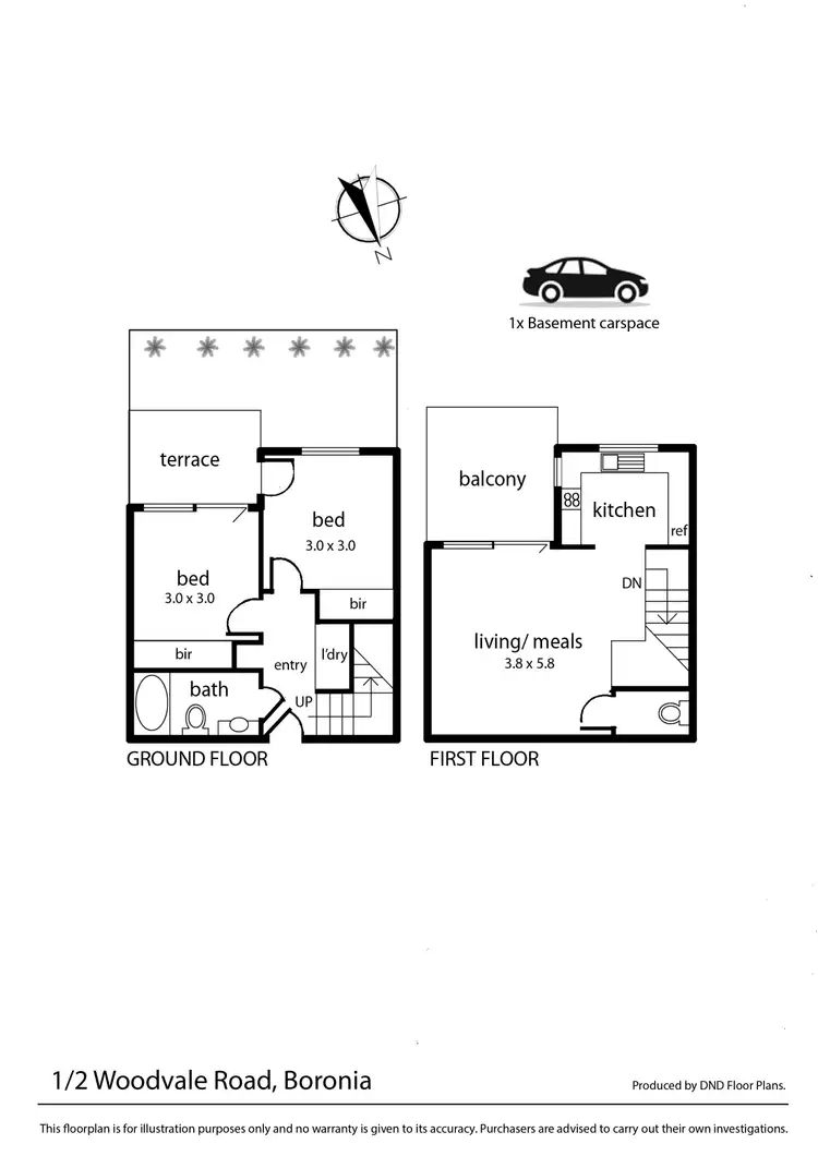 Floorplan of Homely apartment listing, 1/2 Woodvale Road, Boronia VIC 3155