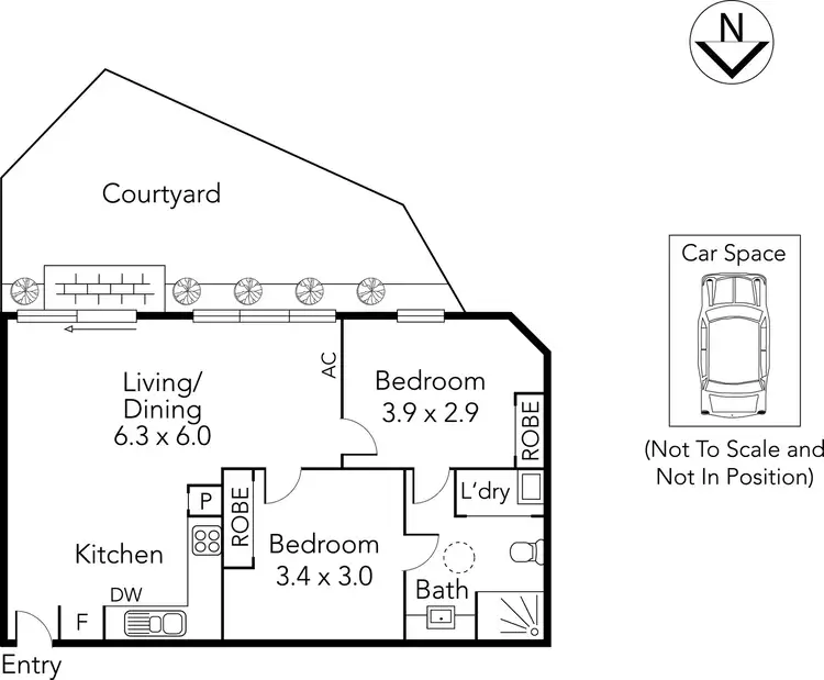 Floorplan of Homely unit listing, 14/36 Benambra Street, Preston VIC 3072