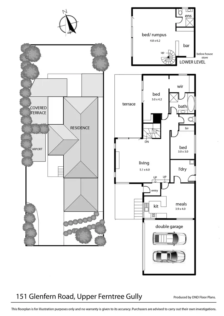Floorplan of Homely house listing, 151 Glenfern Road, Upper Ferntree Gully VIC 3156