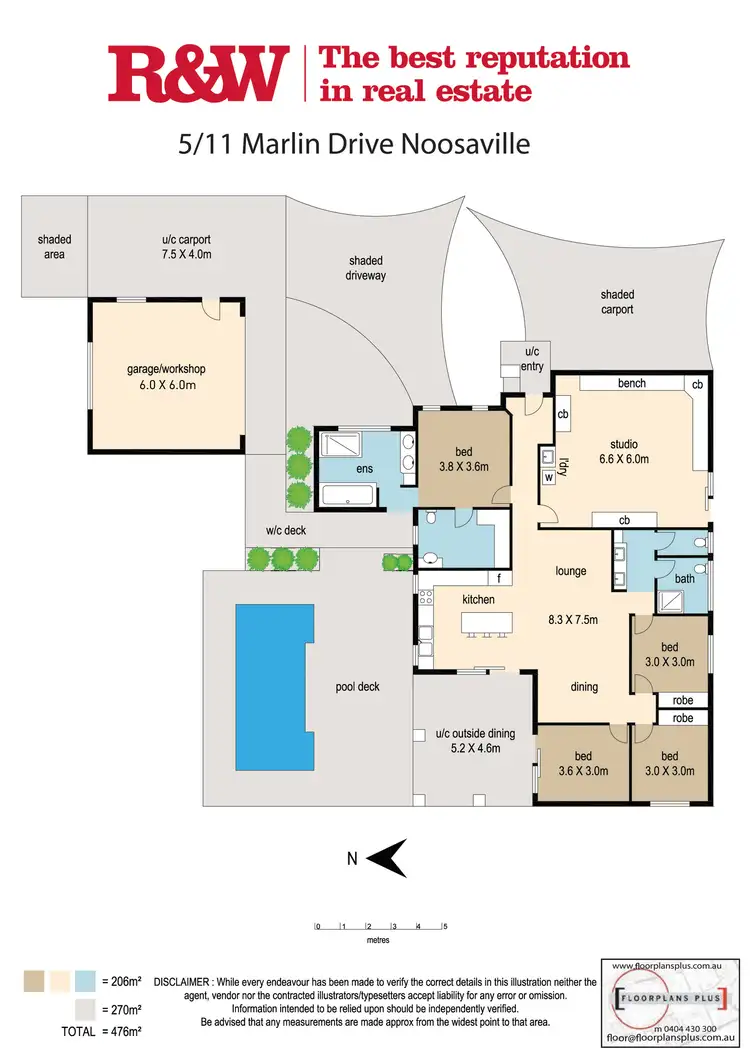 Floorplan of Homely house listing, 5/11 Marlin Drive, Noosaville QLD 4566