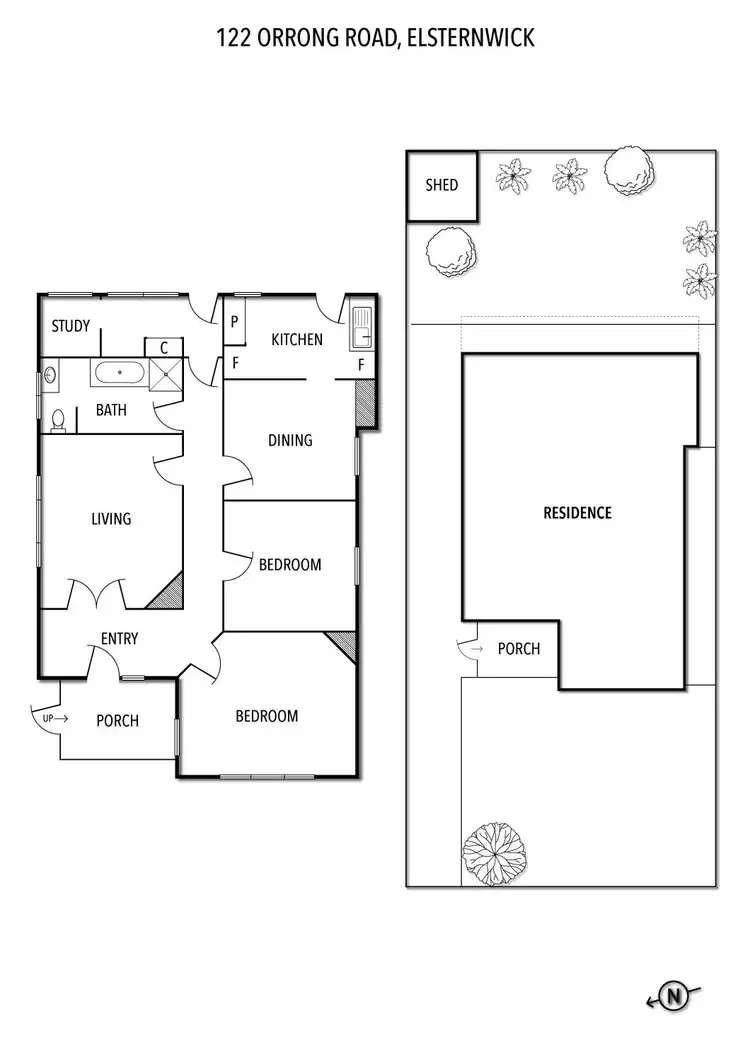 Floorplan of Homely house listing, 122 Orrong Road, Elsternwick VIC 3185