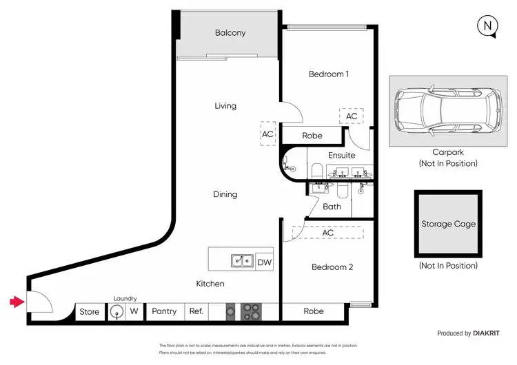 Floorplan of Homely apartment listing, 208/85 Rathdowne Street, Carlton VIC 3053