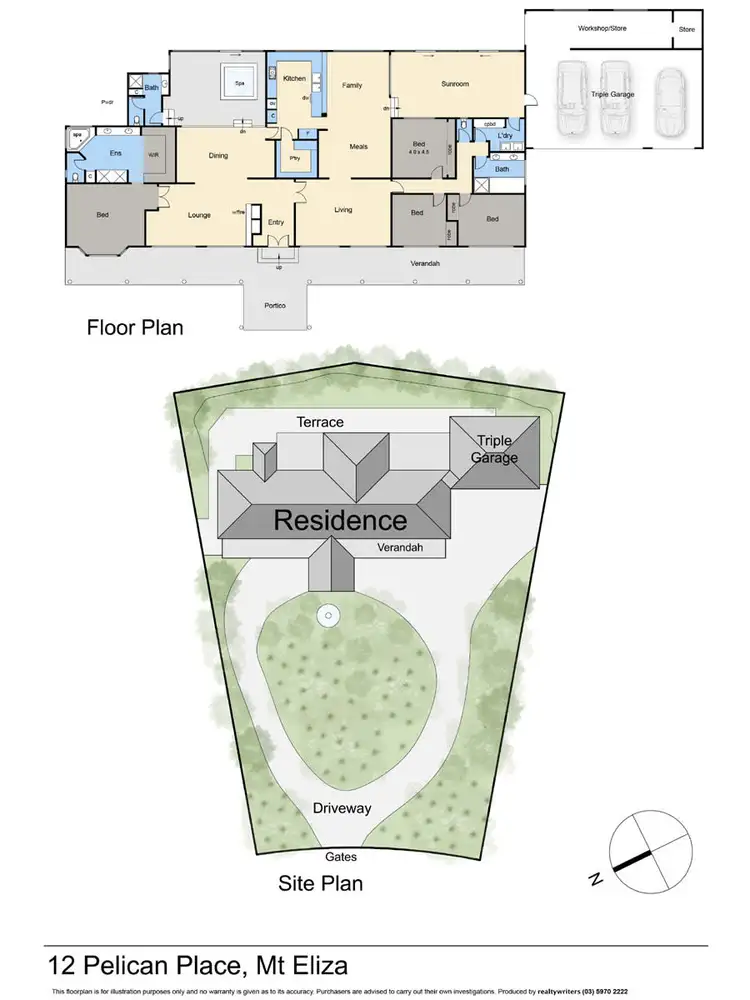 Floorplan of Homely house listing, 12 Pelican Place, Mount Eliza VIC 3930