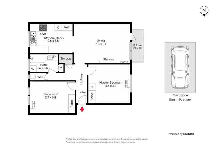 Floorplan of Homely apartment listing, 4/319 Inkerman Street, St Kilda East VIC 3183