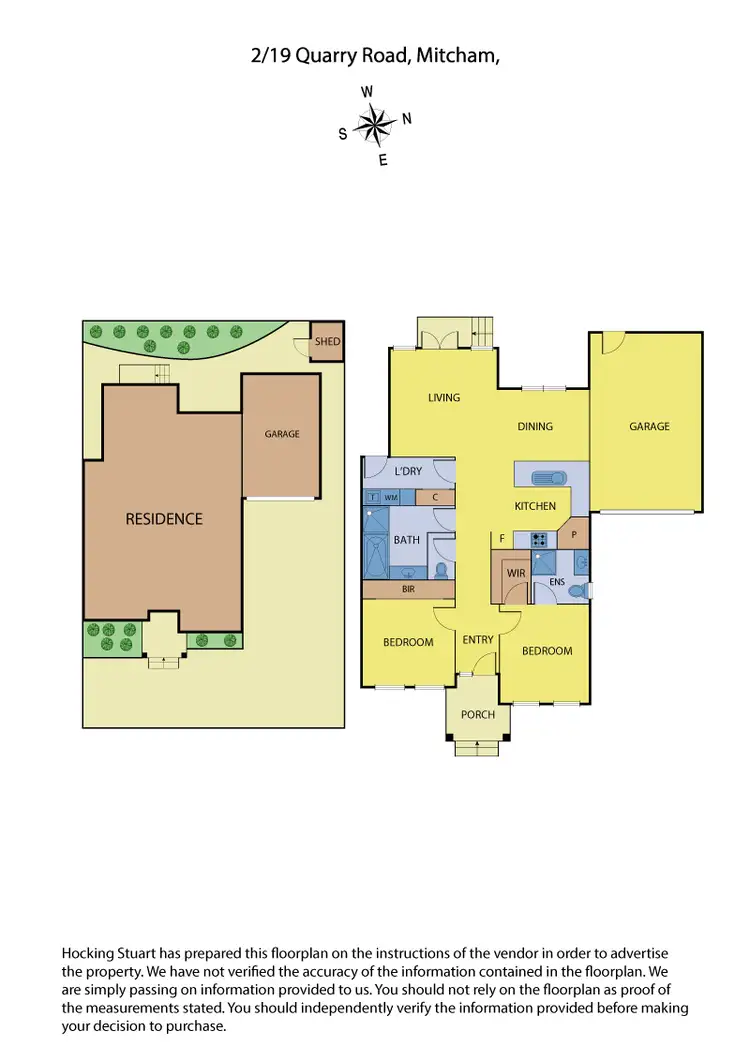 Floorplan of Homely townhouse listing, 2/19 Quarry Road, Mitcham VIC 3132