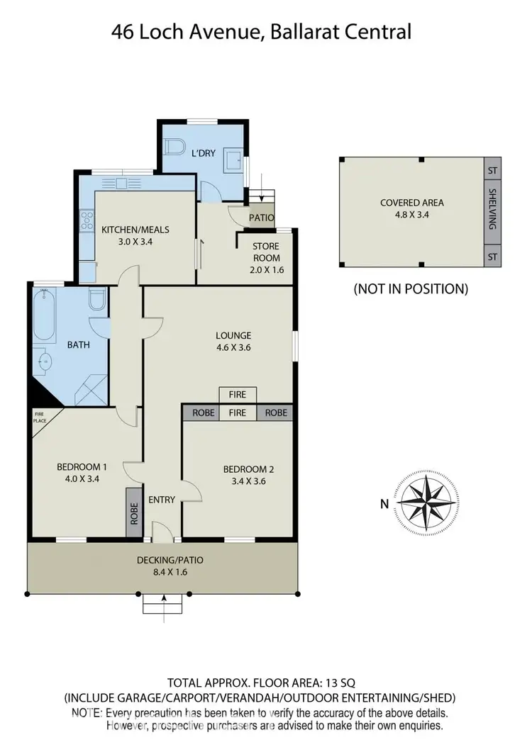 Floorplan of Homely house listing, 46 Loch Avenue, Ballarat Central VIC 3350