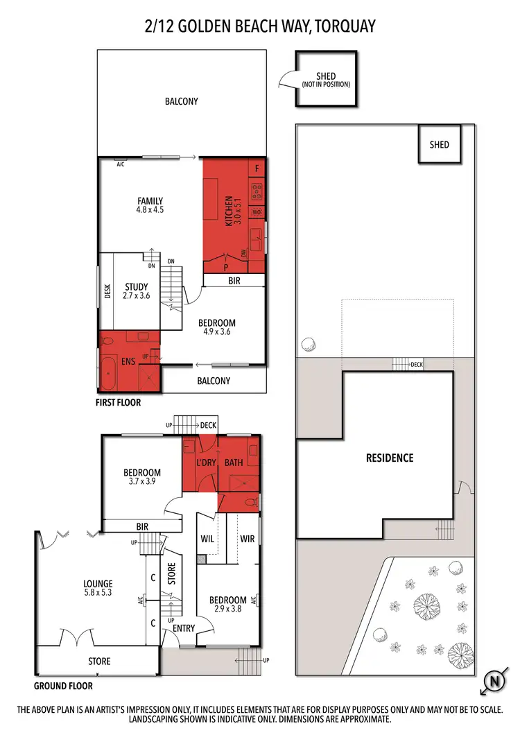 Floorplan of Homely house listing, 2/12 Golden Beach Way, Torquay VIC 3228