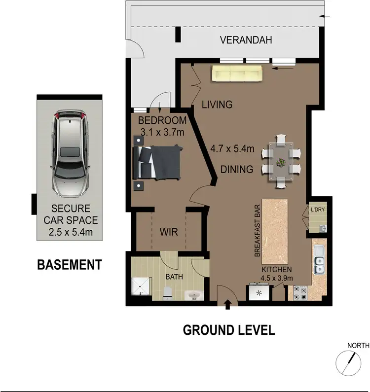 Floorplan of Homely apartment listing, 30/4 Benedict Court, Holroyd NSW 2142