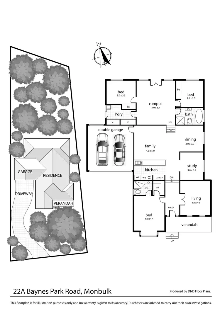 Floorplan of Homely house listing, 22A Baynes Park Road, Monbulk VIC 3793