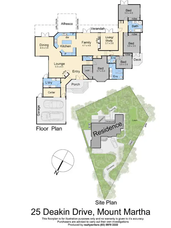 Floorplan of Homely house listing, 25 Deakin Drive, Mount Martha VIC 3934