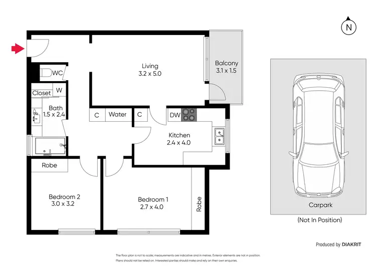 Floorplan of Homely apartment listing, 10/66-68 Chapel Street, St Kilda VIC 3182