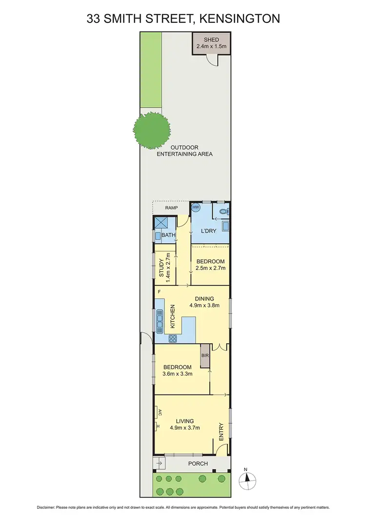 Floorplan of Homely house listing, 33 Smith Street, Kensington VIC 3031