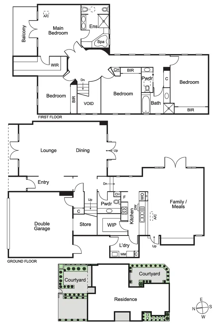 Floorplan of Homely townhouse listing, 1/11 Sylverly Grove, Caulfield VIC 3162