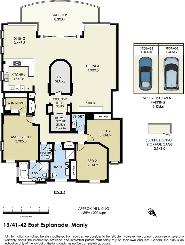 Floorplan of Homely apartment listing, 13/41 East Esplanade, Manly NSW 2095