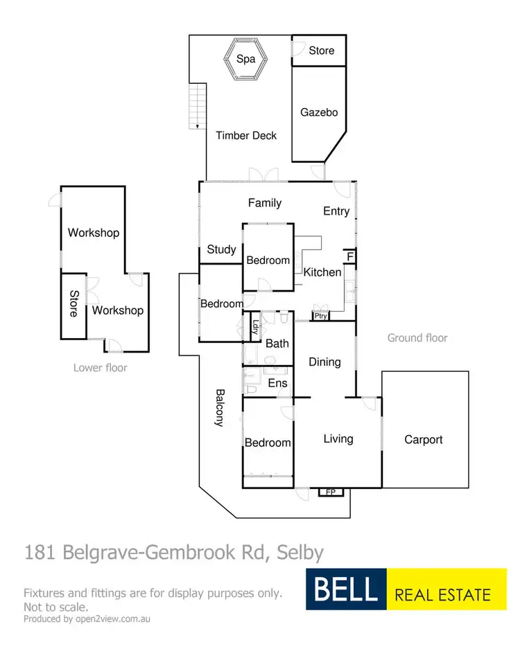 Floorplan of Homely house listing, 181 Belgrave-Gembrook Road, Selby VIC 3159