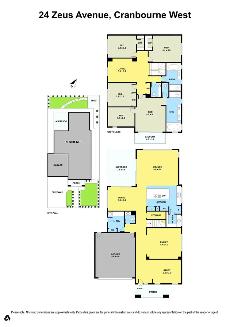 Floorplan of Homely house listing, 24 Zeus Avenue, Cranbourne West VIC 3977