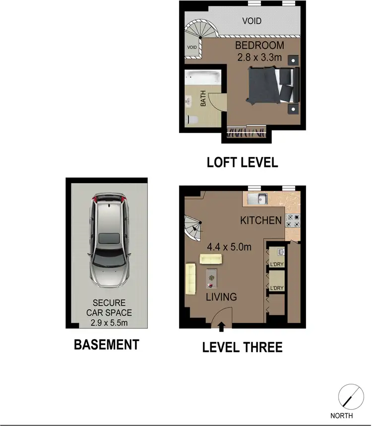 Floorplan of Homely apartment listing, 28/7-17 Sinclair Street, Wollstonecraft NSW 2065