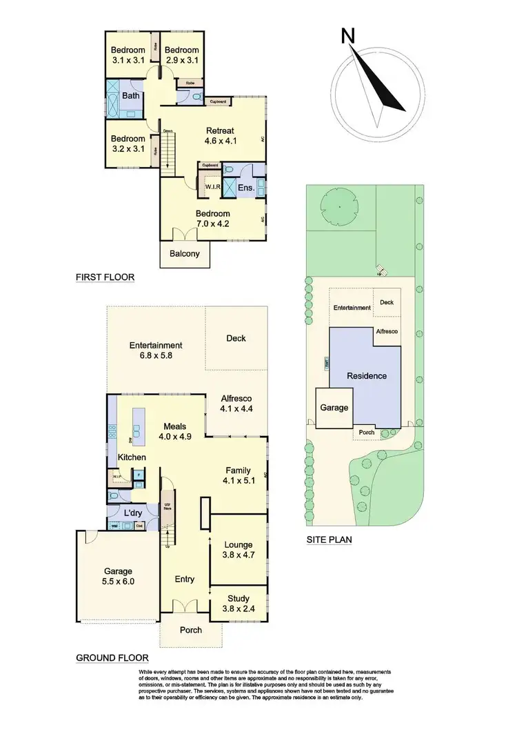 Floorplan of Homely house listing, 5 Hakea Close, Greensborough VIC 3088