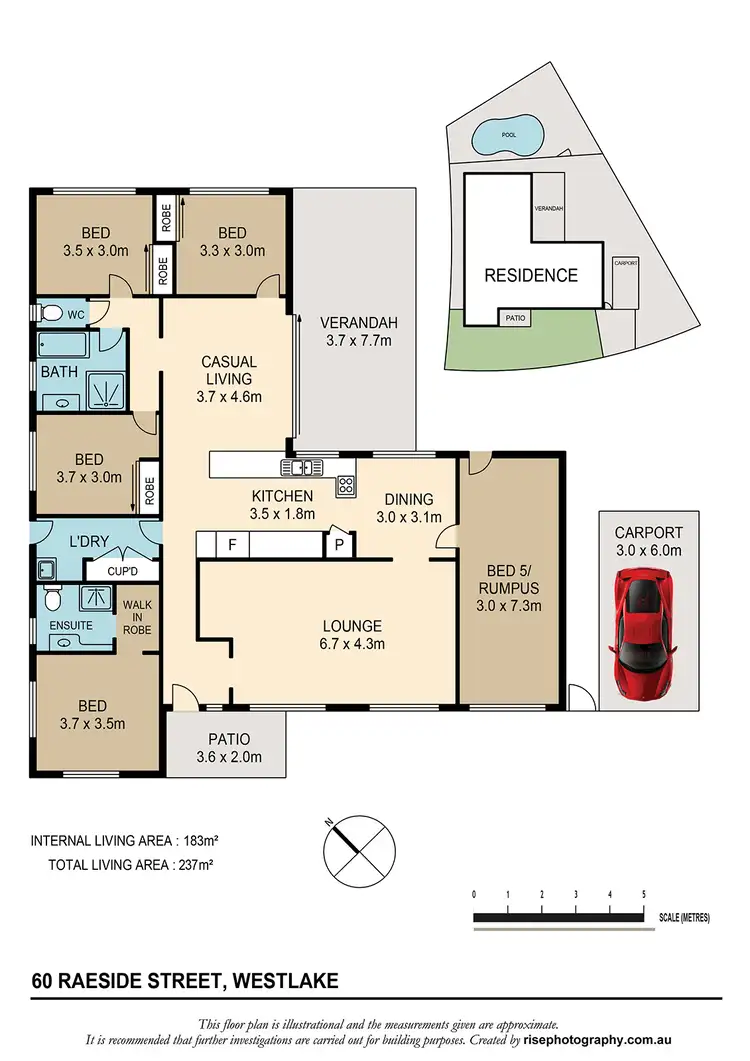 Floorplan of Homely house listing, 60 Raeside Street, Westlake QLD 4074