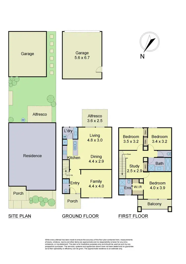 Floorplan of Homely townhouse listing, 32 Greenhaven Gardens, South Morang VIC 3752