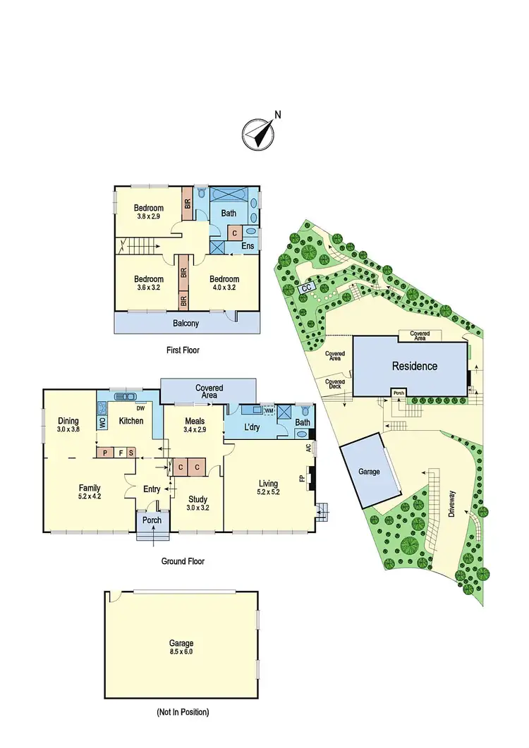Floorplan of Homely house listing, 5 Keswick Rise, Eltham VIC 3095